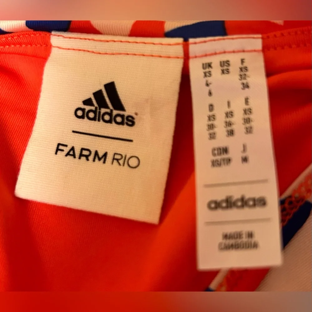 Adidas Red Geometric Maxi Dress - Picture 8 of 8